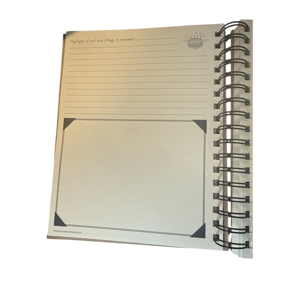 Write it Down series by Journals Unlimited Guided Journal -  Birthdays
